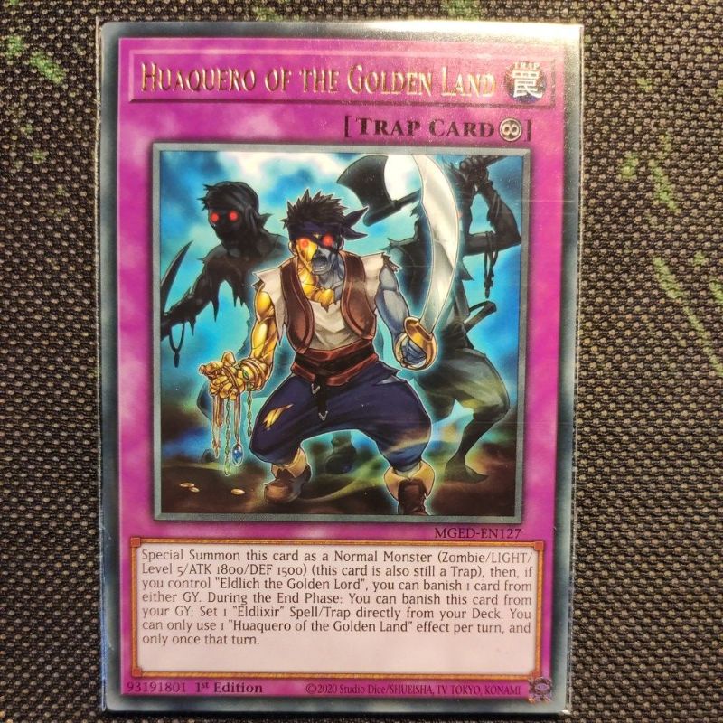 Thẻ bài Yugioh: Huaquero of the Golden Land - MGED-EN127 - Rare (Gold letter)