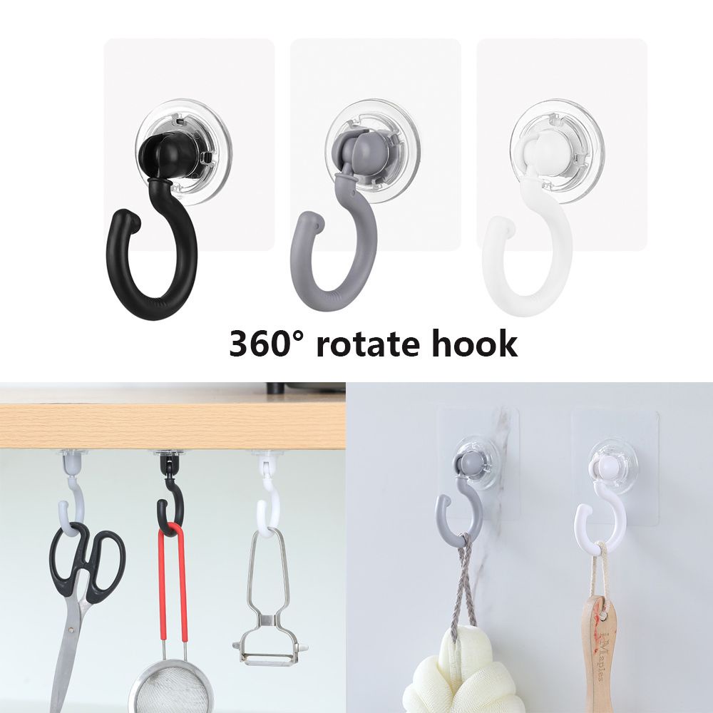 Giá Đỡ Treo Đồ Dán Tường Phòng Tắm/Nhà Bếp Có Thể Xoay 360 Độ Tiện Dụng° Xoay / Nhiều Màu