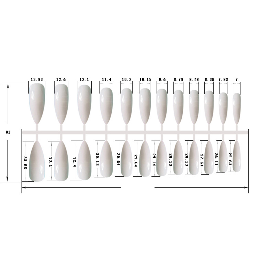 Set 24 Móng Tay Giả Nối Dài Nhiều Màu Sắc Dễ Sử Dụng