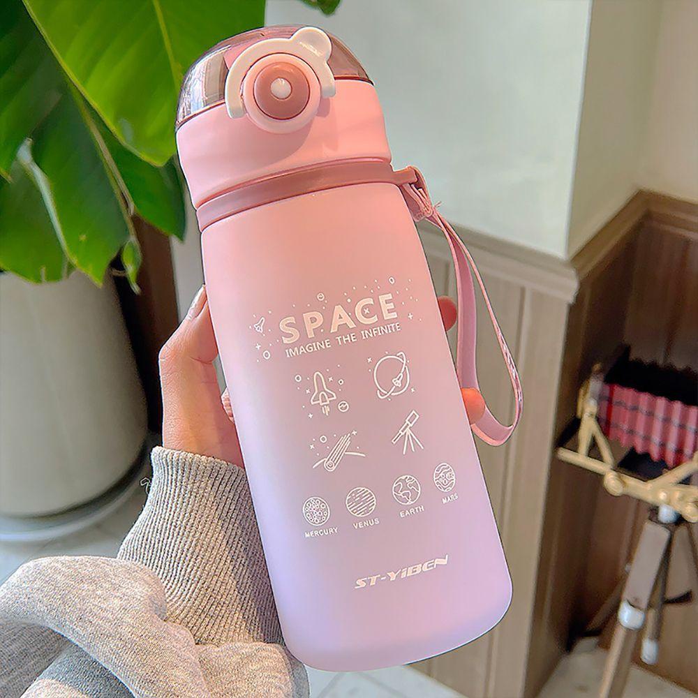 Bình Nước Du Lịch Màu Gradient Có Thang Đo Tiện Lợi