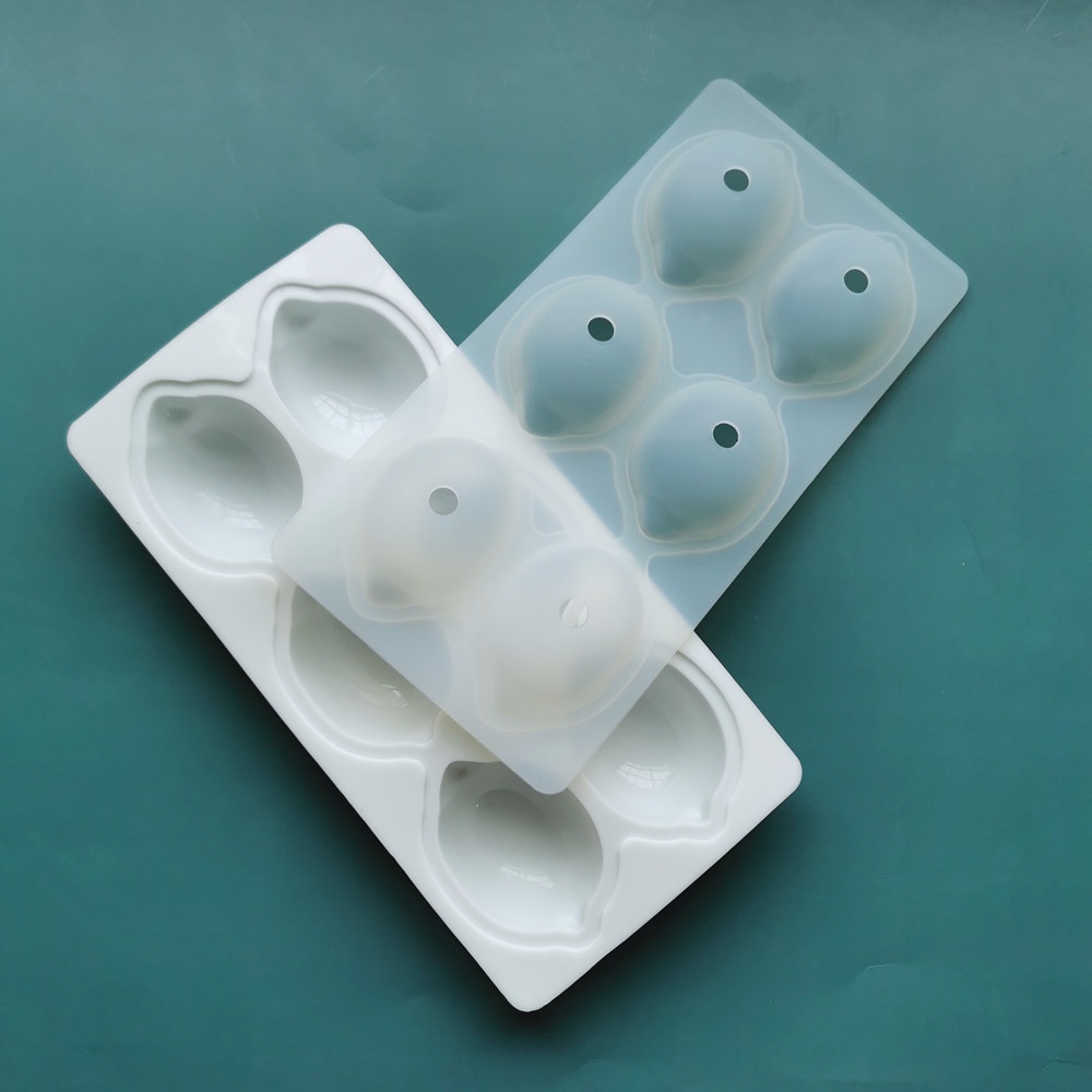 Khuôn silicone 6 Ngăn Làm Bánh Tạo Hình Quả Chanh Độc Đáo