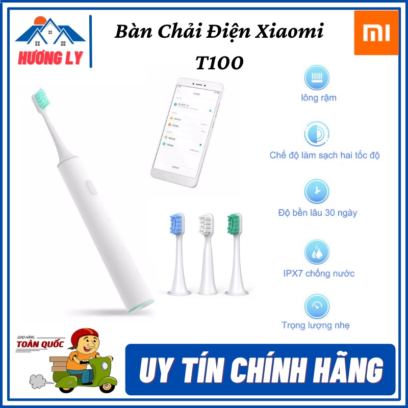 Bàn Chải Điện Xiaomi T100 Bảo Vệ Nướu , IPX 7 Kháng Nước , Đánh Răng Tự Động Hàng Chính Hãng - Bảo Hành 12 Tháng