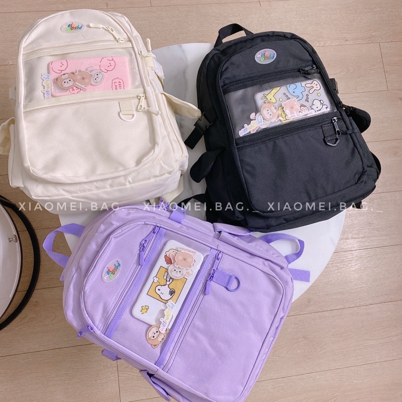 Balo học sinh tăng kèm pin cài