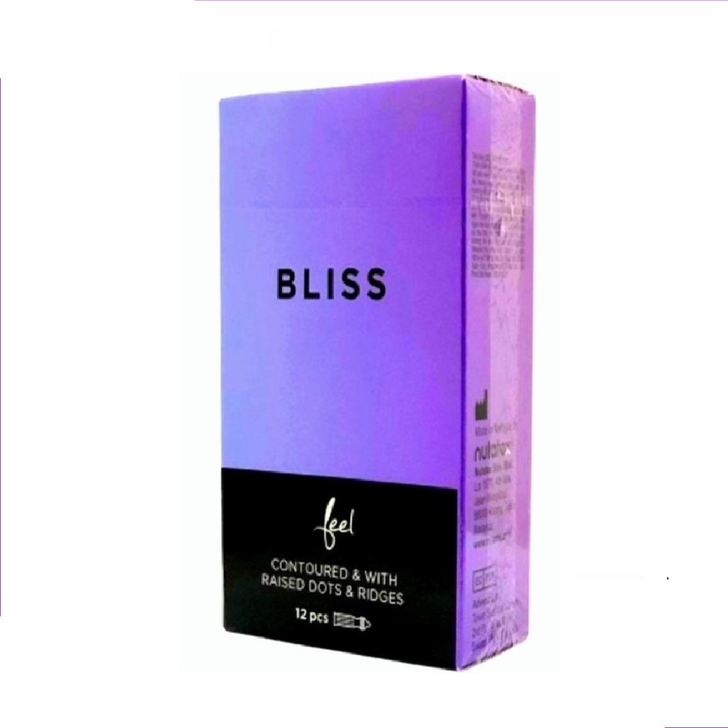 Bao cao su Gân Gai tăng khoái cảm Feel Bliss - hộp 12 chiếc - Malaysia