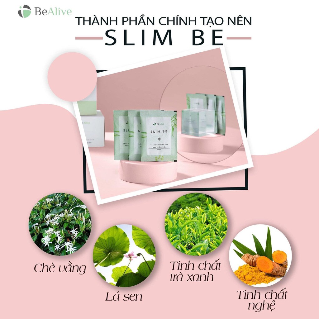 Trà giảm cân slim be của BEALIVE hàng chính hãng 100%