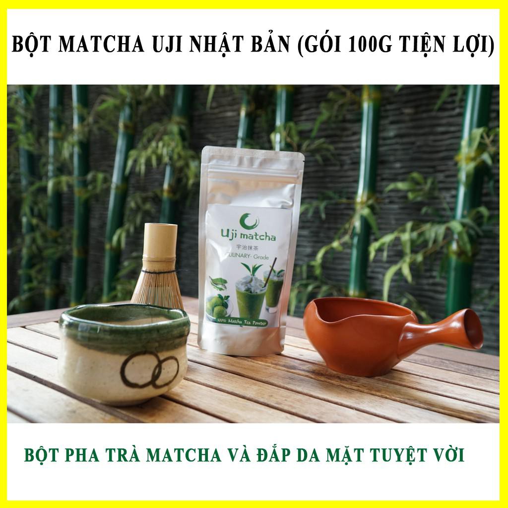 Bột Matcha Uji Nhật Bản (Gói 100g Tiện Lợi) - Bột Pha Trà Sữa Thơm Ngon Cao Cấp | WebRaoVat - webraovat.net.vn