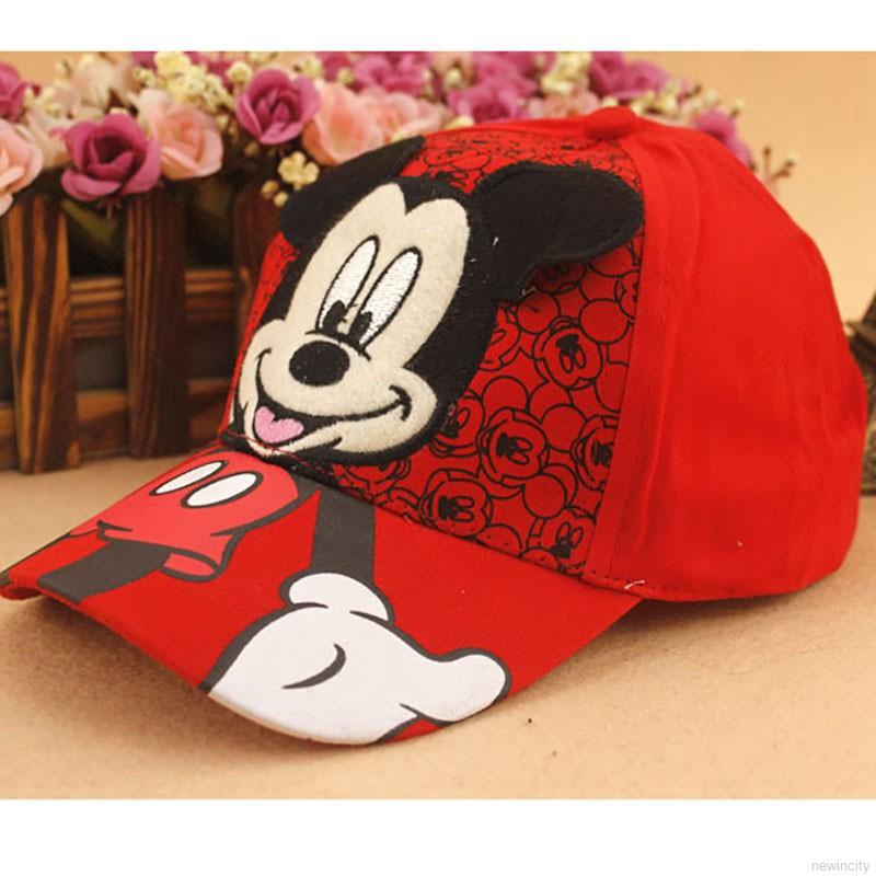 Mũ lưỡi trai thêu hình chuột Minnie dễ thương ngộ nghĩnh đáng yêu cho bé
