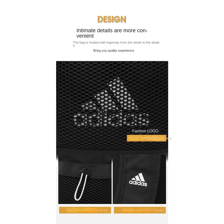 Ba Lô Adidas Dày Dặn Có Dây Đeo Vai Phong Cách Nhật Bản Cho Nam Nữ