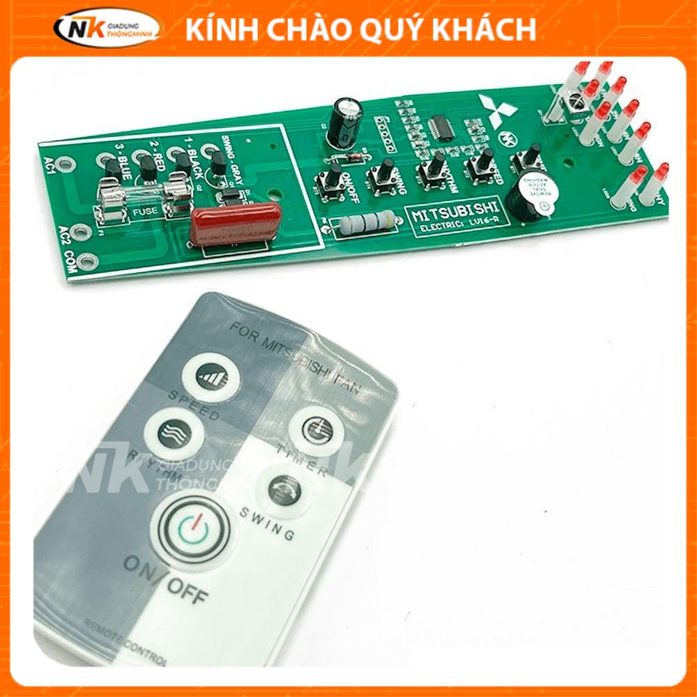 Mạch điều khiển quạt mitsubishi LV-16R, điều khiển quạt từ xa, điều khiển quạt