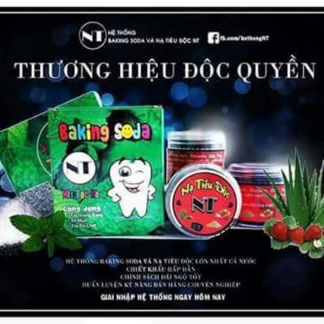 Baking soda Nt mix bạc hà