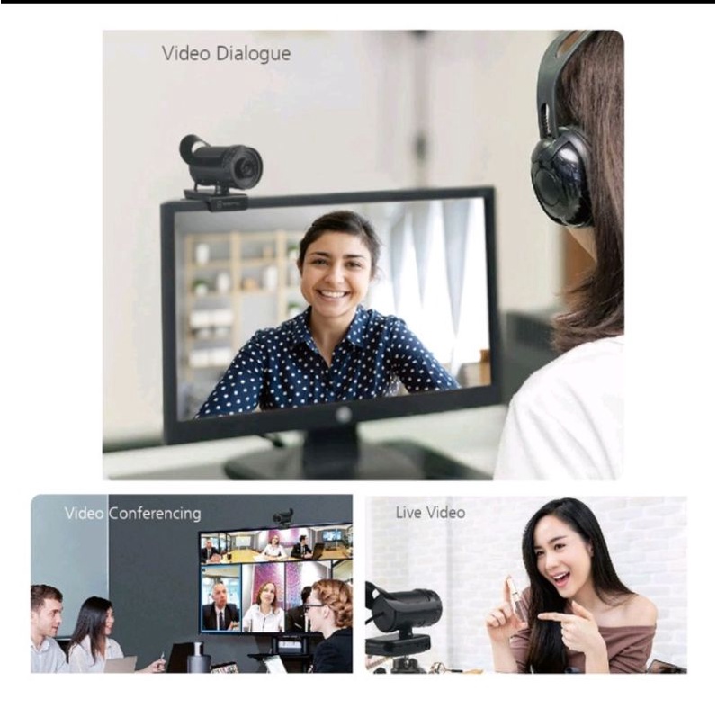 Micropack Live Stream WebCam HD 720P với Mic + hiệu ứng đẹp cho laptop Macbook điện thoại | BigBuy360 - bigbuy360.vn