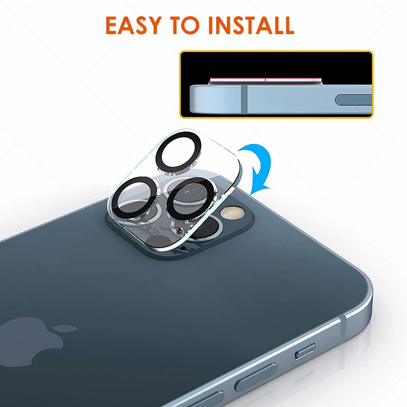 Miếng kính HD đa năng bảo vệ ống kính máy ảnh cho iPhone12 Pro Max Apple 11 3D 12