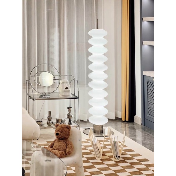 Đèn sàn thuỷ tinh Milano Tube Lamp Đan Mạch phong cách Bắc Âu sang trọng