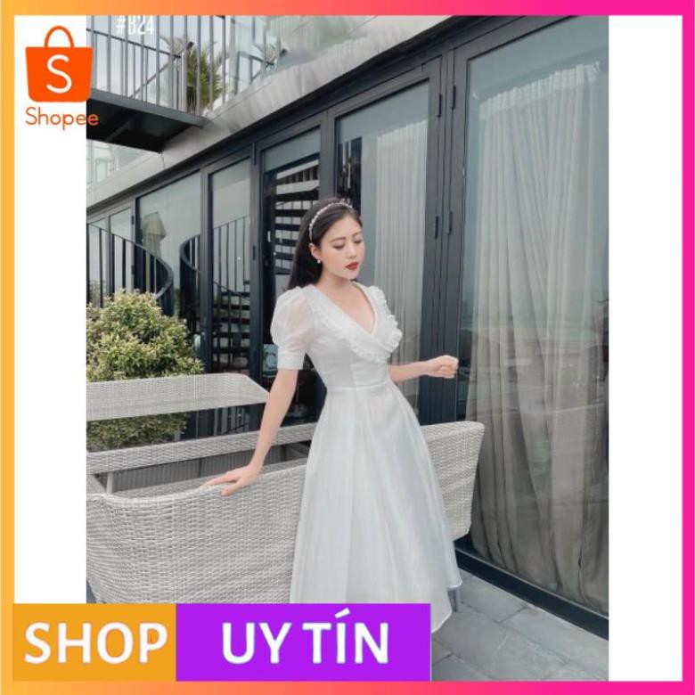 [VNXK] - Váy Maxi Phối Bèo Tiểu Thư Xinh Xắn - [PONY_HOUSE]