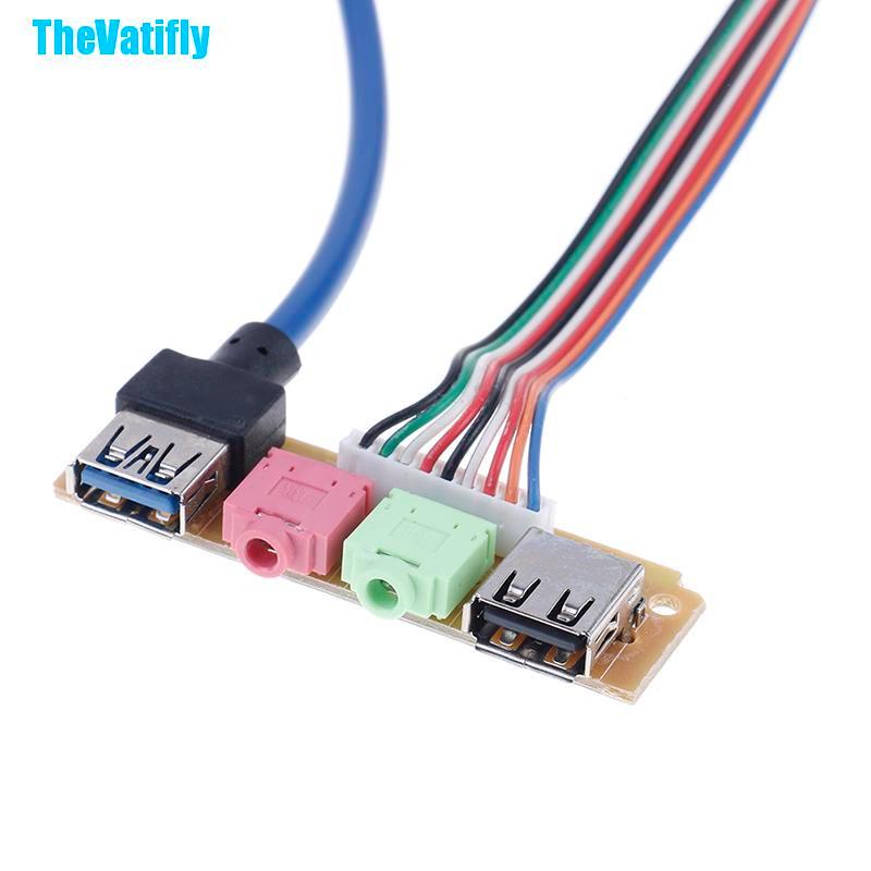 Dây Cáp Âm Thanh Usb 2.0 + 3.0 70cm Thay Thế Chuyên Dụng Cho Máy Tính