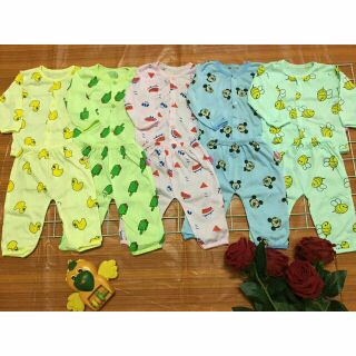 Sét 5 bộ dài cúc giữa cho bé
