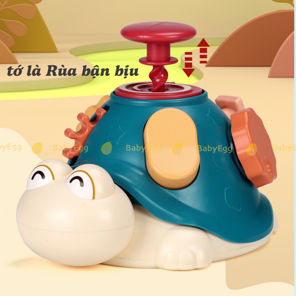 Rùa bận bịu Đồ chơi giáo dục montessori cho bé vận động thông minh trẻ em bé trai bé gái 6 tháng 1 2 tuổi BABYEGG
