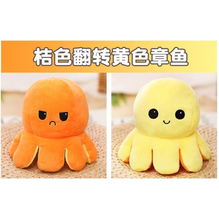 Thú Nhồi Bông Hình Bạch Tuộc Hai Mặt Lật Làm Quà Tặng Cho Bạn Trai / Bạn Gái