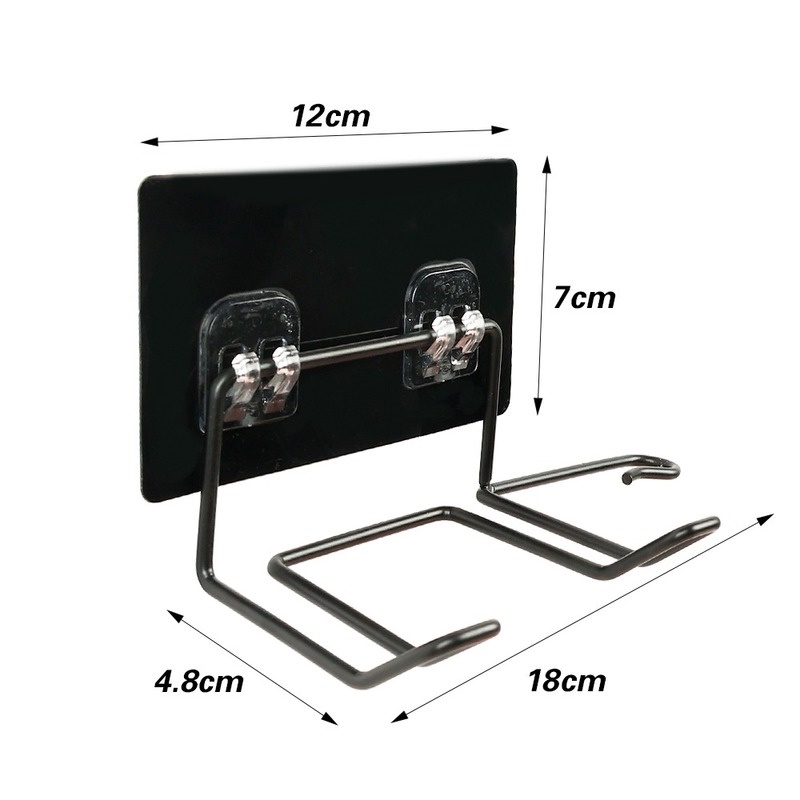 Giá Đỡ Máy Sấy Tóc Tự Dính Chịu Lực Cao Bằng Thép Không Gỉ Không Cần Khoan Lỗ Cho Nhà Tắm