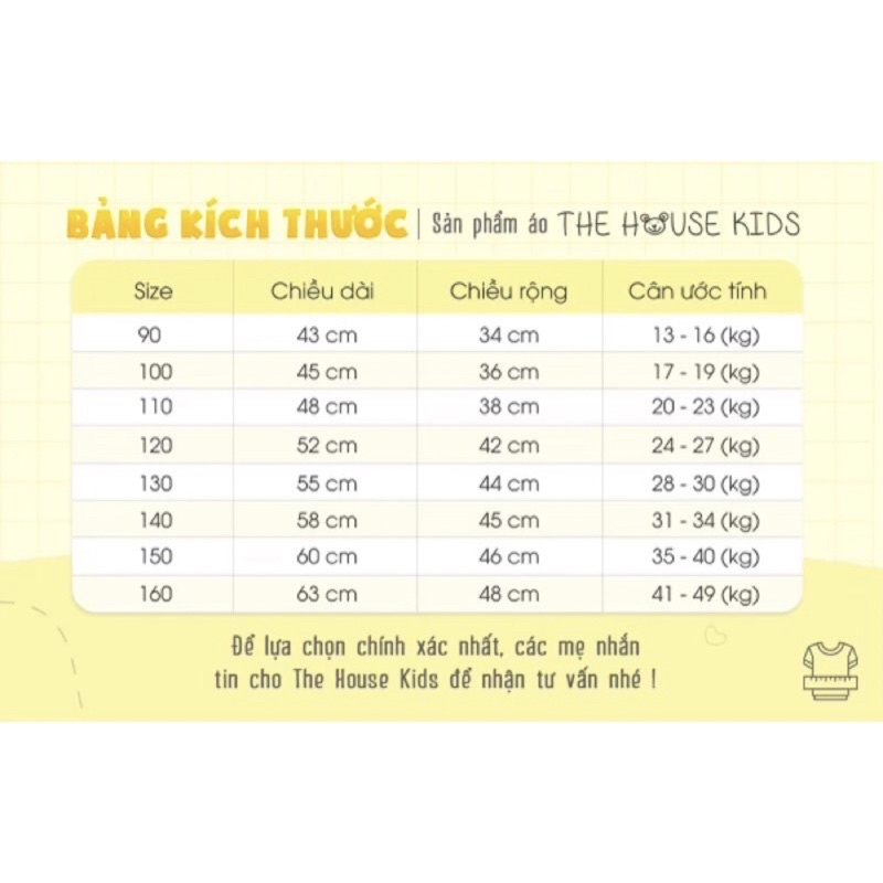 Áo thun bé trai bé gái cotton cao cấp THE HOUSE KIDS  hoạ tiết trái tim chữ A