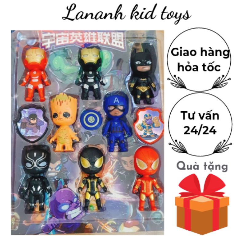 Đồ Chơi Siêu Nhân, Hộp Đồ Chơi 8 Siêu Nhân Gao Đa Dạng Nhân Vật, Mô Hình Siêu Nhân