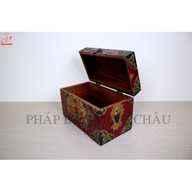 [PHÁP BẢO MINH CHÂU] HỘP ĐỰNG ĐỒ GỖ NEPAL (23x12x15) (HỘP ĐỰNG PHÁP KHÍ, THUỐC PHÁP, KINH SÁCH,...)