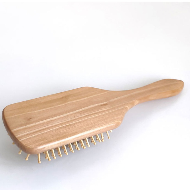 [Hàng mới về] Lược gỗ chải tóc mát xa da đầu giảm mệt mỏi dành cho nam nữ