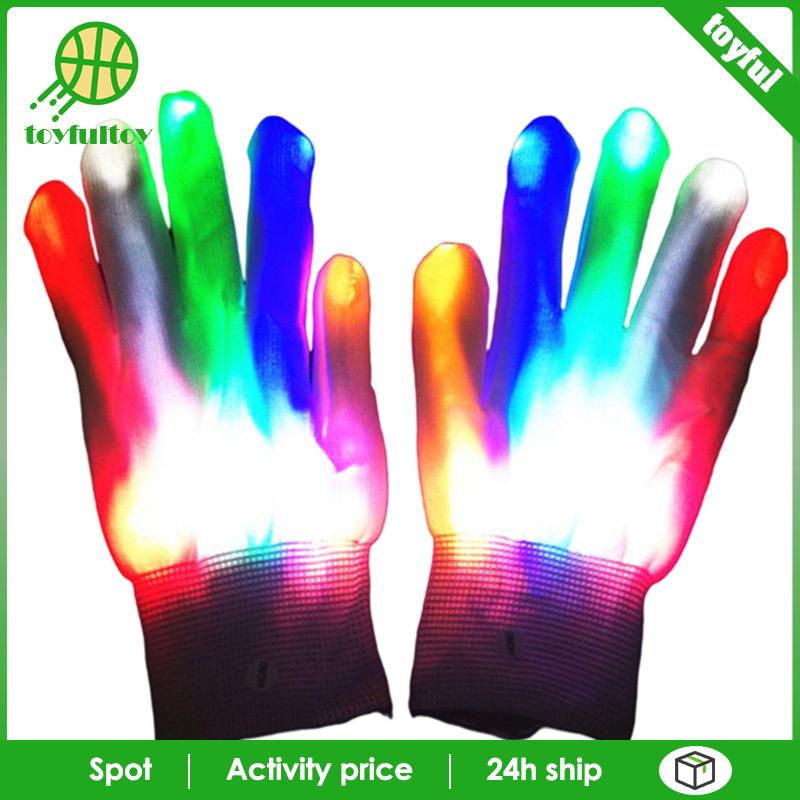 Găng Tay Đèn LED 8 Màu Dùng Cho Giáng Sinh