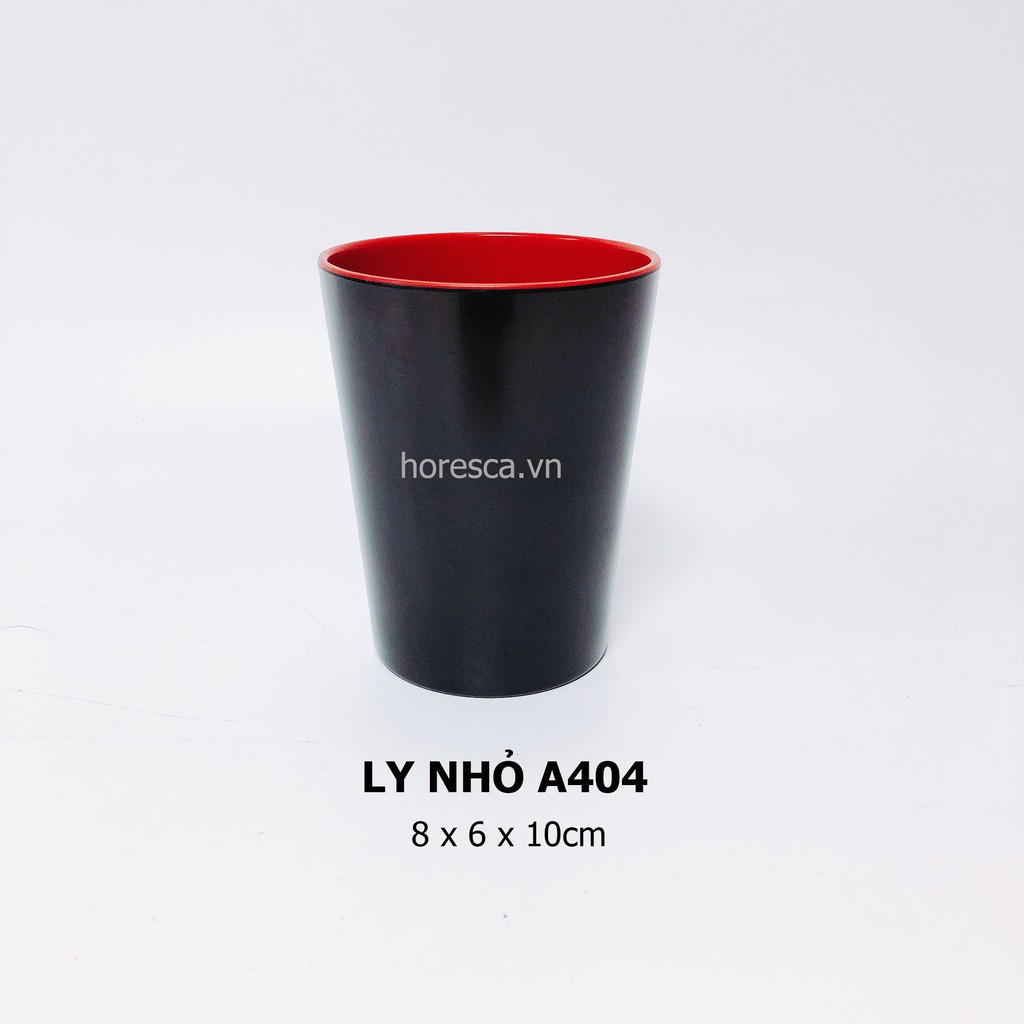 Cốc nhựa, ly nhựa ( Đỏ Đen) MELAMINE [CAO CẤP]