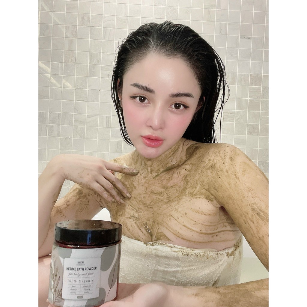 Bột Tắm Trắng Thuốc Bắc Thảo Mộc Trắng Da Toàn Thân Chuẩn Spa Dạng Hủ 300gr