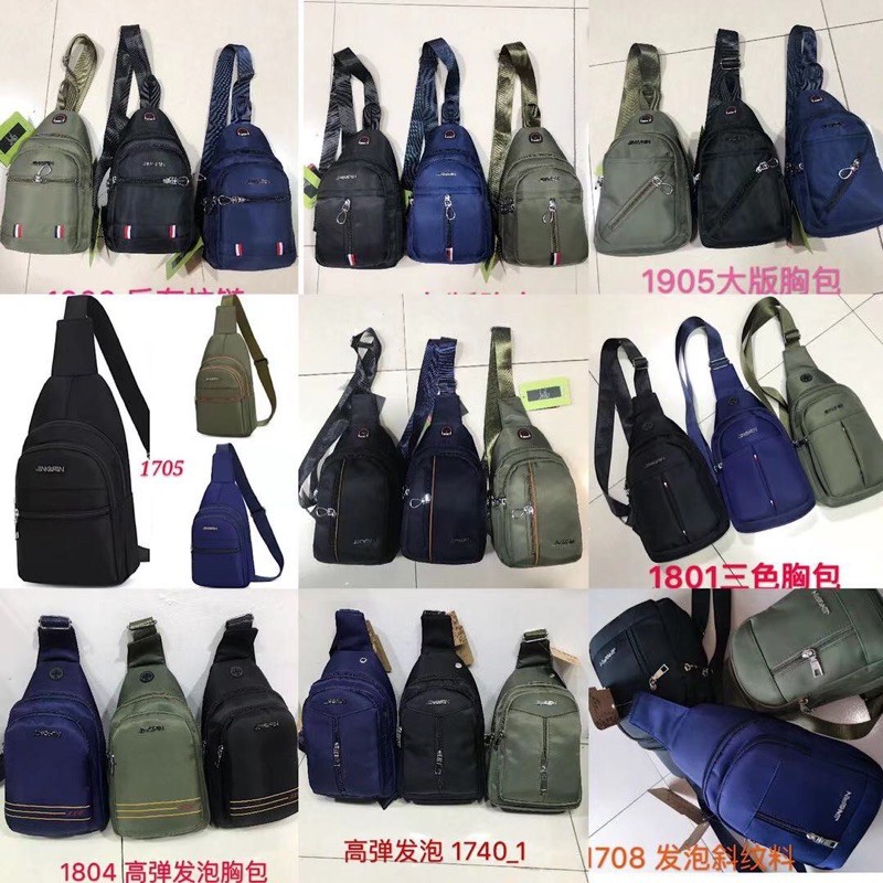 ( freeship) túi đeo chéo dù, đeo hông và trước ngực nam nữ,chất liệu cavans cao cấp