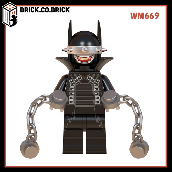 Minifigures DC Batman Các Mẫu Nhân Vật Red Death Merciless Drowned Murder Machine Bat Who Laughs Dawnbreaker WM6057