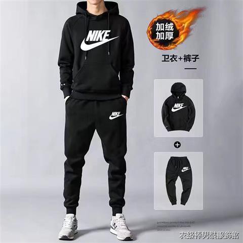 Hàng Có Sẵn Miễn Phí Giao Hàng Set Áo Quần Lót Lông Cừu Dày Phong Cách Mới Mùa Thu Đông Cho Nam