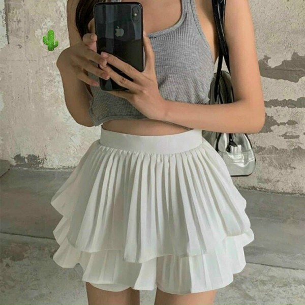 Chân Váy Ngắn, Chân Váy Xếp Ly 2 Tầng, Hàng Quảng Châu Loại 1 [Freeship] | BigBuy360 - bigbuy360.vn