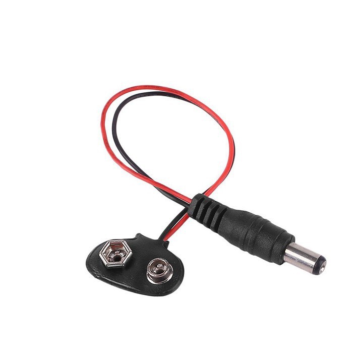 combo 5 Dây Đế Pin 9V Ra Đầu Jack DC 5.5x2.1MM