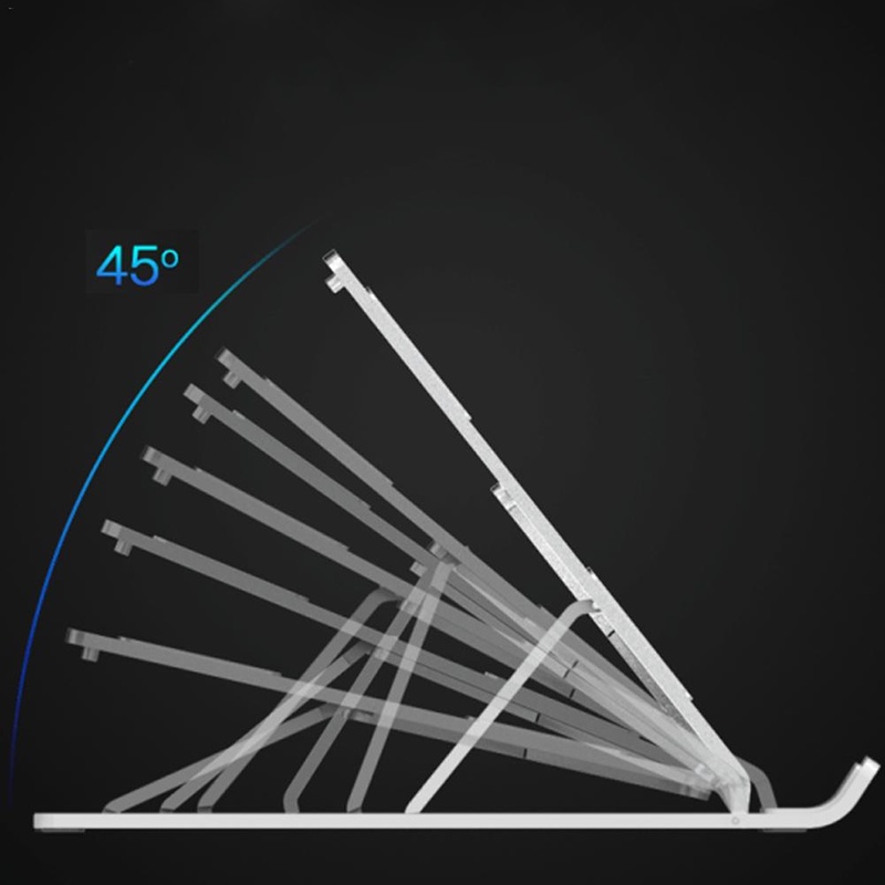 Giá Đỡ Laptop, Máy tính bảng tản nhiệt cao cấp, phụ kiện có chất liệu hợp kim nhôm bền, gấp gọn tiện lợi