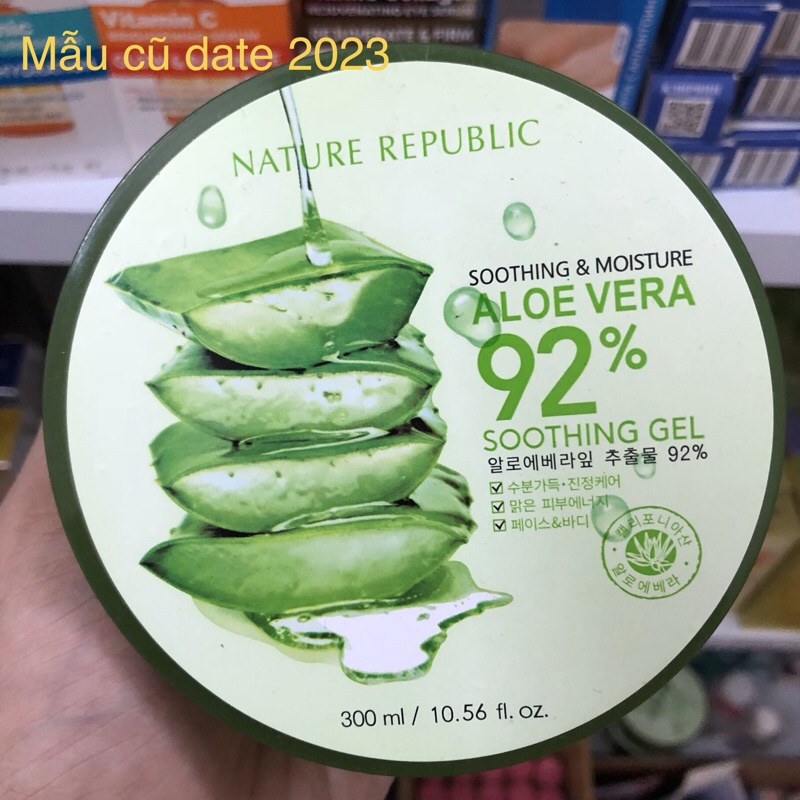 Gel lô hội FREESHIP Gel dưỡng da 92% Nature Republic cấp ẩm phục hồi da