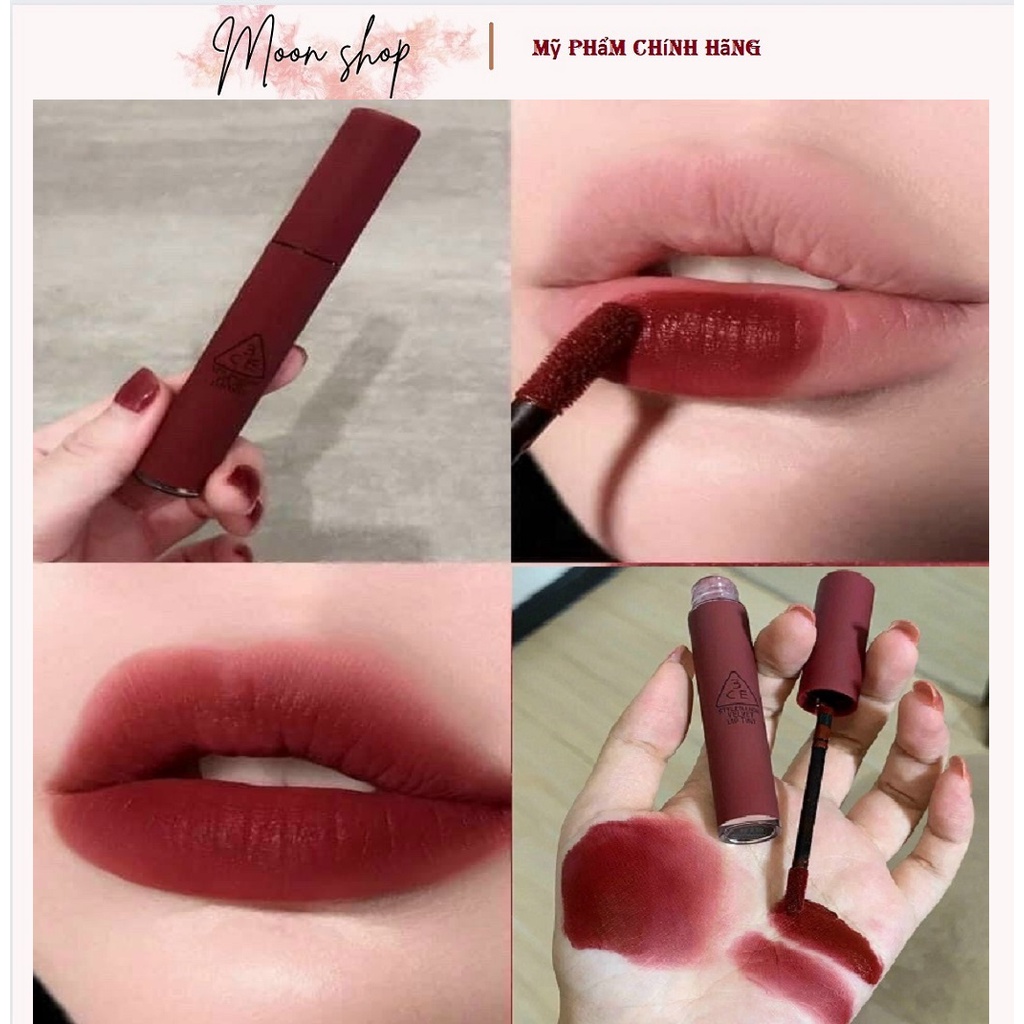 Son Kem Lì 3CE Velvet Lip Tint 4g Màu Definition - Đỏ Trầm