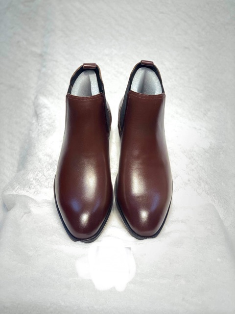 Giày Chelsea Boot - Da Bò Nguyên Tấm 100% - Đế Cao Su - Bảo Hành 12 Tháng