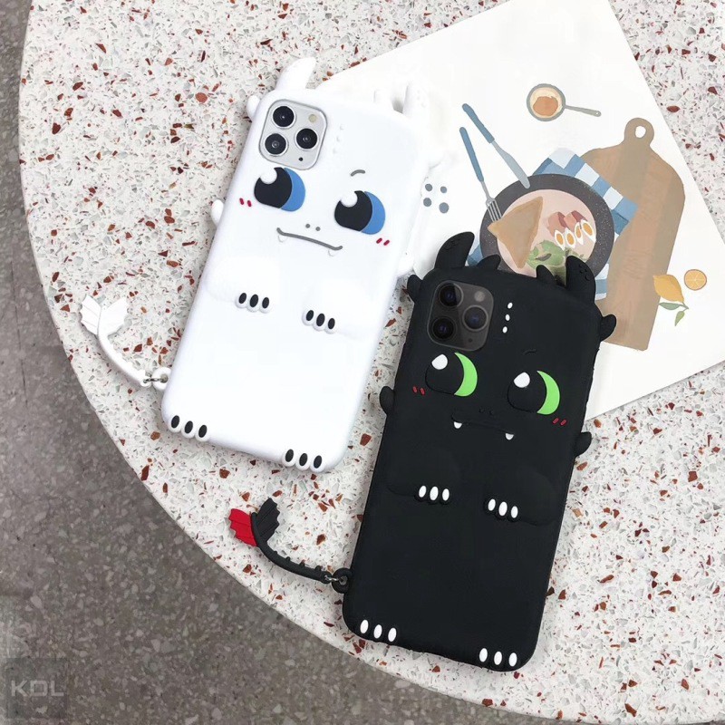 Ốp Điện Thoại Silicon Mềm Họa Tiết Rồng Đáng Yêu Cho Iphone 14 Pro Max 14 Plus 14 13 Pro Max 12 11 Pro X XR Xs Max 6S 6 7 8 Plus XR