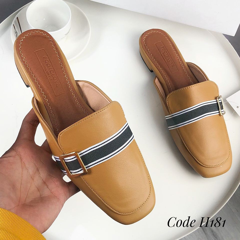 Sục gót vuông 2p Today Style da mềm H181