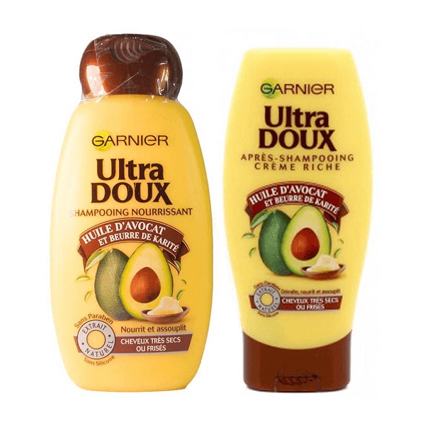 Bộ dầu gội xả Garnier Ultra Doux 300 ml