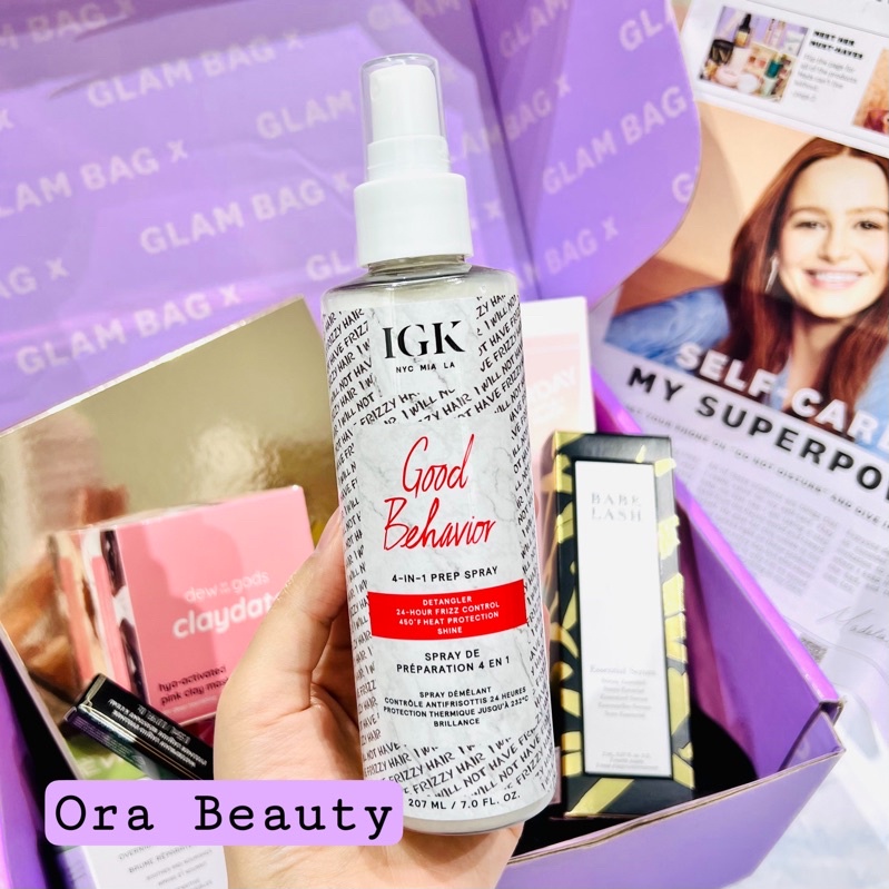 Xịt dưỡng bảo vệ tóc IGK HAIR Good Behavior 4-in-1 Prep Spray