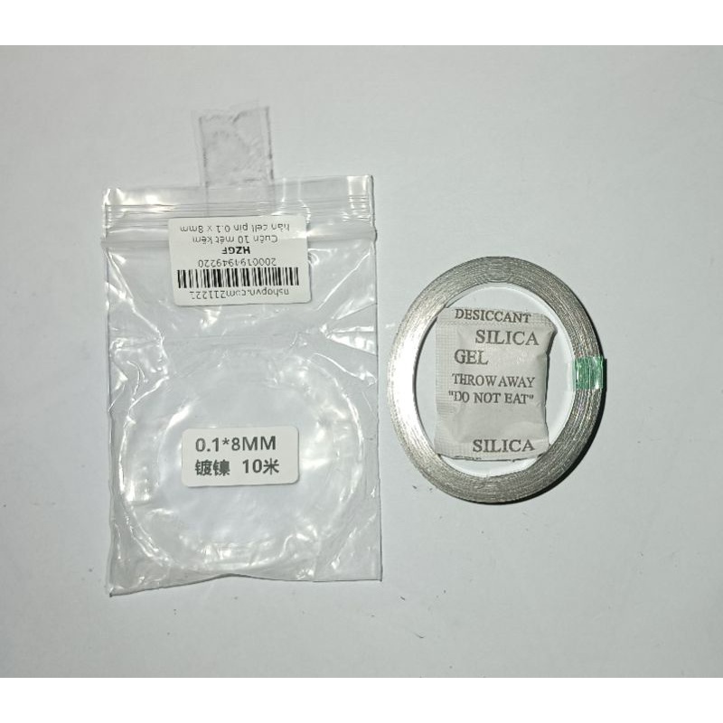 kẽm đơn 0.1 × 8mm, cuộn 10m