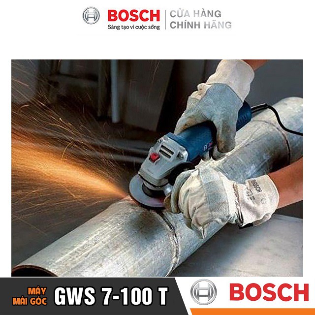 [CHÍNH HÃNG] Máy Mài Góc Bosch GWS 7-100 T (100MM-720W), Giá Đại Lý Cấp 1, Bảo Hành Tại Các TTBH Toàn Quốc