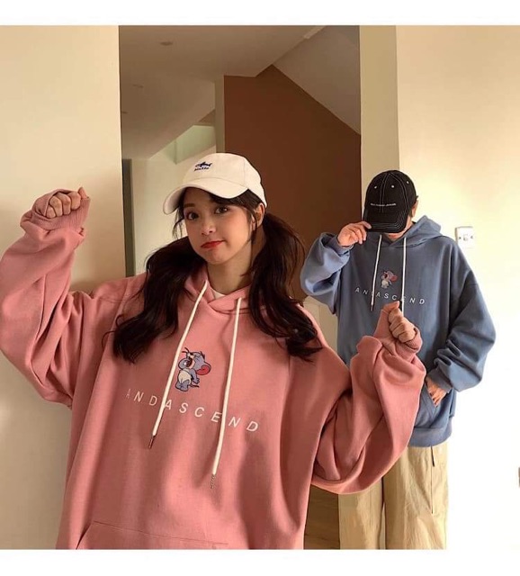 Áo hoodie nỉ bông chuột Andascend