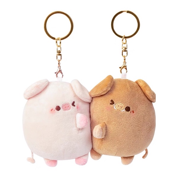 Móc khoá đôi gấu bông dễ thương-móc khoá couple nam châm cute