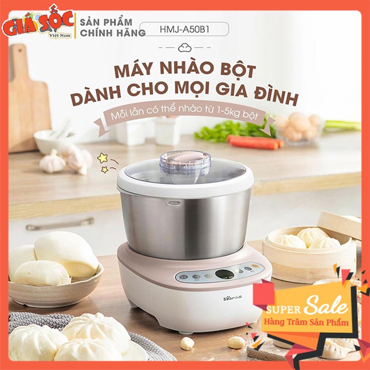 Máy nhồi bột Bear, máy trộn bột làm bánh mỳ Bear 3,5L Chính hãng