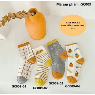 Tất cho bé bộ 4 đôi cổ cao BEGEN phong cách Hàn Quốc Chất cotton mềm mịn, có bảng size ở ảnh cuối