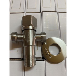 Van T, van chia nước có đầu khóa nước [ Hàng THAILAND ] Van khóa mở nước cấp bồn cầu